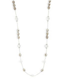Expression Beaded Station Necklace - GREY