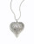 Expression Crystal Heart Pendant Necklace - SILVER