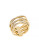 Michael Kors Brilliance Statement Criss Cross Ring - GOLD - 8