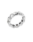 Michael Kors Round Crystal Ring - SILVER - 7