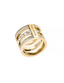 Michael Kors Park Avenue Triple Ring - GOLD - 6