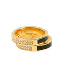 Diane Von Furstenberg Pave Ring Set - GOLD - 7