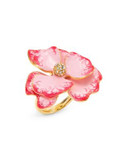 Kenneth Jay Lane Floral Ring - PINK