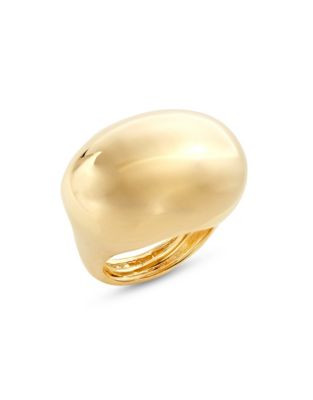 Kenneth Jay Lane 22k Yellow Gold-Plated Dome Ring - GOLD