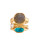 Melinda Maria Gold Plated Semi Precious Stone Ring - ASSORTED - 7