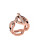 Michael Kors Chain-Link Sculpted Pave Ring - ROSE GOLD - 6