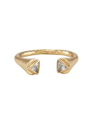 Melinda Maria Nailhead Triangle Ring - GOLD - 8