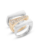 Guess Set of Three Stackable Rings - SILVER - 7
