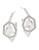 Nadri Geometric Crystal Hoop Earrings - SILVER