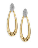Nadri Lola Doorknocker Earrings - GOLD/SILVER