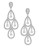 Nadri Open Pave Chandelier Earrings - SILVER