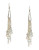 Rita D Tassel Drop Earring with Beads and Pearls - SILVER