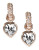 Mmcrystal Crystal Heart Earrings - BRONZE - 1