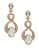 Mmcrystal Crystal Drop Earrings - GOLD - 1
