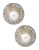 Mmcrystal Crystal and White Pearl Stud Earrings - WHITE/SILVER - 1