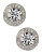Mmcrystal Circle Crystal Stud Earrings - CRYSTAL - 1