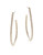 Nadri Pave Teardrop Hoop Earrings - GOLD