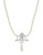 Mmcrystal Pearl Necklace with Pendant - PEARL - 1