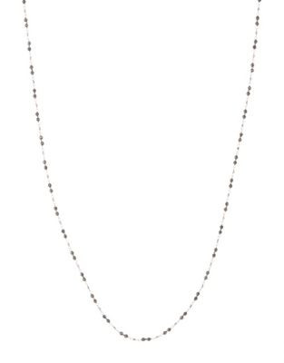 Chan Luu Pyrite and Sterling Silver Rope Necklace - GREY