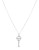 Mmcrystal Circle Key Necklace - SILVER