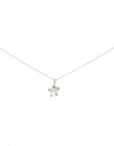 Dogeared Bridal Plumeria Charm Necklace - SILVER