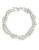 Lauren Ralph Lauren Glass Pearl Two Row Necklace - SILVERTONE