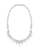 Swarovski Diapason Cluster Necklace - RHODIUM