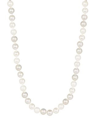 Jon De Porter Long Pearl Necklace - WHITE