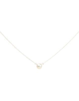 Dogeared Bridal Pearl Necklace - SILVER