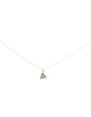 Dogeared Sideways Heart Charm Necklace - SILVER