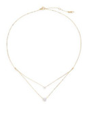 Nadri Cubic Zirconia Dual Stand Necklace - GOLD