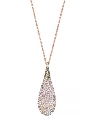 Swarovski Abstract Pendant Necklace - PINK