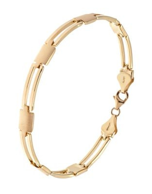 Fine Jewellery 10K Yellow Gold Link Bracelet - YELLOW GOLD