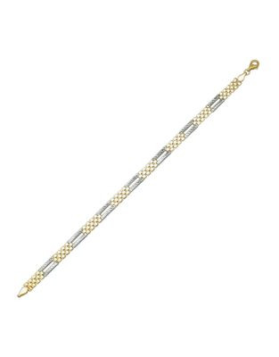 Fine Jewellery 14K Two-Tone Gold Bracelet - YELLOW GOLD