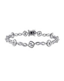 Concerto Diamond Sterling Silver Infinity Link Bracelet - DIAMOND