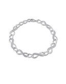 Concerto Diamond and Sterling Silver Infinity Link Bracelet - DIAMOND
