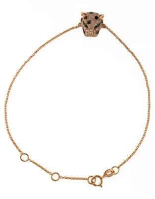 Effy 14k Rose Gold Diamond Tsavorite Tennis Bracelet - GOLD
