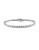 Concerto Diamond Cluster Sterling Silver Filigree Tennis Bracelet - DIAMOND