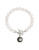 Honora Style Pearl and Sterling Silver Toggle Bracelet - WHITE
