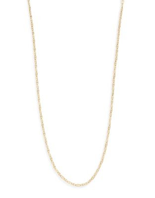 Fine Jewellery 14k Yellow Gold Mariner Chain Necklace and Tennis Bracelet Set - YELLOW GOLD