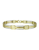Fine Jewellery Two-Toned 14K Gold Link Bracelet - TWO TONE GOLD