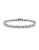Concerto Diamond Sterling Silver Filigree Tennis Bracelet - DIAMOND