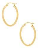 Fine Jewellery 14kt Yellow Gold Hoop Earrings - DIAMOND