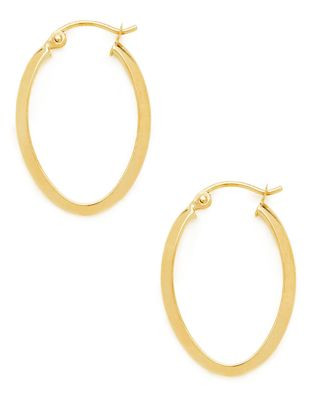 Fine Jewellery 14kt Yellow Gold Hoop Earrings - DIAMOND
