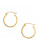 Fine Jewellery 14K Yellow Gold Square Tube Hoop Earrings - GOLD