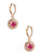 Effy 14K Rose Gold 0.56Ct. T.W. Diamond and Natural 1.14ct. Ruby Earrings - RUBY