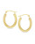 Fine Jewellery 14K Polished Oval Hoop - YELLOW GOLD