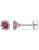 Concerto 14KW 1ct TDW Treated Pink Diamond Martini Style 4-Prong Solitaire Earrings - PINK