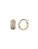 Fine Jewellery 14K Yellow Gold Double Braided Hoop Earrings - GOLD