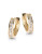 Fine Jewellery Small Huggie 14K Yellow Gold Earrings - CUBIC ZIRCONIA